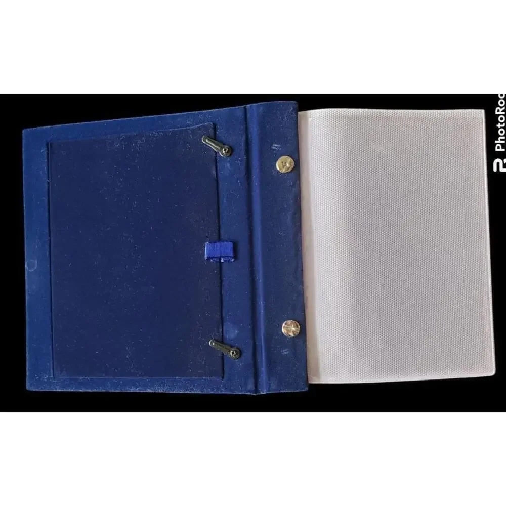 Silver plate photo album 4×6 holds 100 pictures